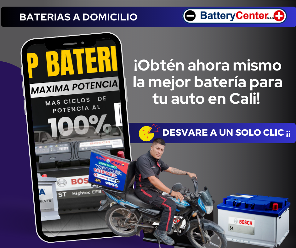 Baterias Bosch Baterías Domicilio Cali GRATIS Potencia para tu carro en Cali Sur